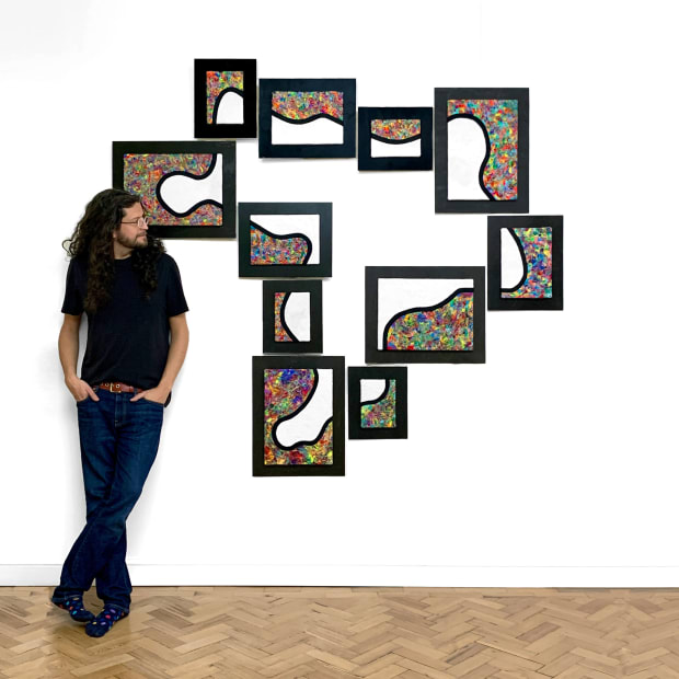 The art emerges from this experience - the experience is important as the sense of balance flows into the art....