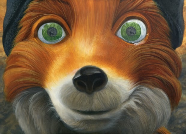 close up portrait of the movie character "fantastic Mr. Fox"