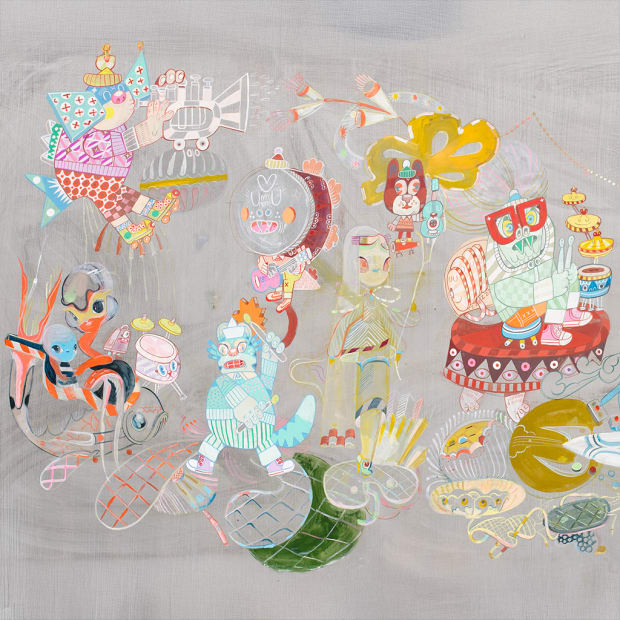 Detail image of artist duo KeFe's piece "All Together"