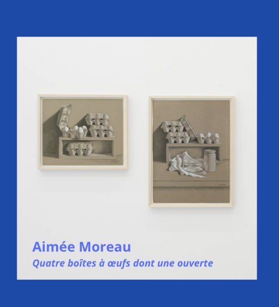 LAUSANNE: Guided Tour - Aimée Moreau - Quatre boîtes à œufs dont une ouverte, Saturday 24th January, 11 am