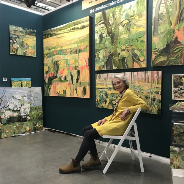 Elaine Kazimierczuk is a British painter whose work confronts us with the vibrancy of the natural world. She spends time...