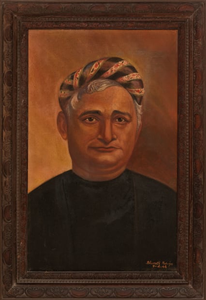 This 1944 portrait of Bankim Chandra Chattopadhyay reflects a visual idiom that had, by then, become a familiar representation of...