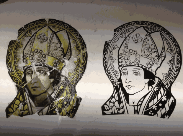 Normally a glazier starts working from a drawing with a scale of 1:1 (full size drawing), but in this case...