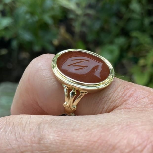 I’d been looking for a signet ring for years, but didn’t like any of the modern styles. I really wanted...