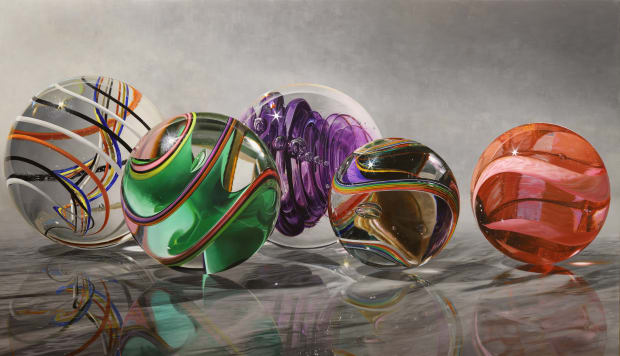 Steve Mills’ paintings are characterized by keen attention to detail and technical mastery, both hallmarks of the photorealist genre. His...