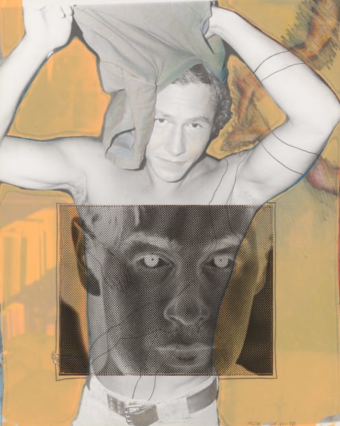 Keith Smith (b. 1938) Untitled, 1978 Silkscreen monoprint with half-tone, hand drawing and stitching Signed and dated '14 Nov 78'...