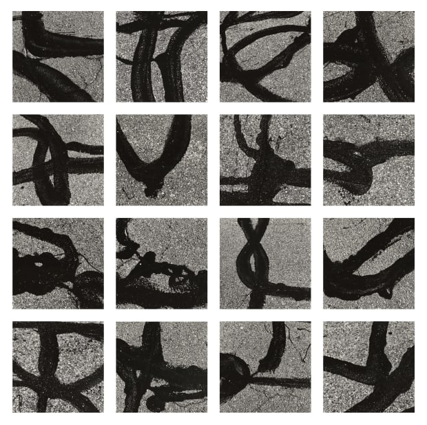 Aaron Siskind (1903-1991) Providence (Grid of 16), 1986 Vintage gelatin silver prints, printed c. 1986 Signed, titled, and dated on...