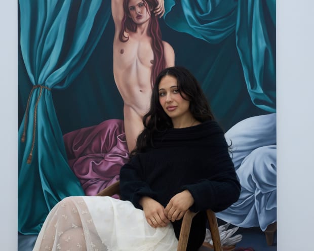 'As I went along I became more into this idea of the Rococo. Not just for its aesthetic qualities but...