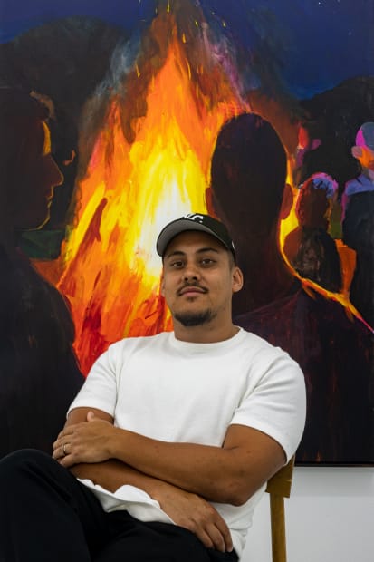 I’m interested in settings and how people relate to places. Sometimes a painting is of a specific place because it’s...