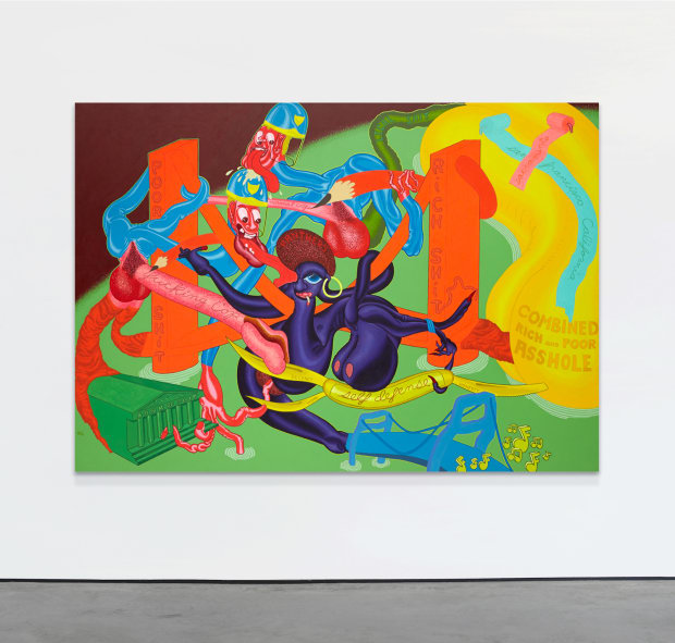 Peter Saul. Self-Defense, 1969, Acrylic on canvas 172,7 x 243,8 cm