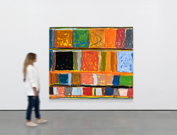 Stanley Whitney. Untitled, 1999, Oil on linen, 184,2 x 216 cm / 72,5 x 85 in