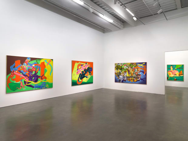 Self-Defense, 1969 Acrylic on canvas 172,7 x 243,8 cm 'Self-Defense' is a groundbreaking painting in which Peter Saul challenged sixties...