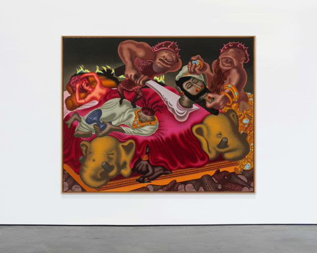 Peter Saul. Sardanapalus, 2005, Acrylic and oil on canvas, 198 x 218,4 cm