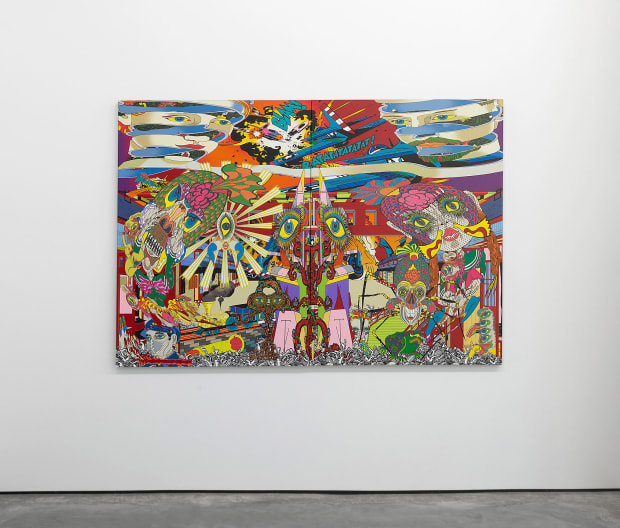 During the height of psychedelic culture and pop art, Tanaami gained international acclaim for his kitschy, colorful illustrations and designs....