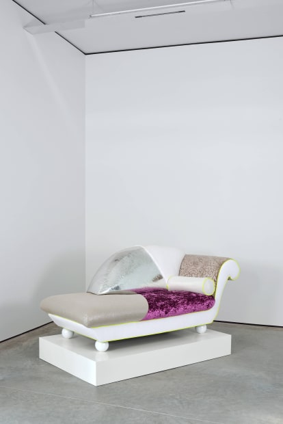 The sofas by Anselm Reyle presented at the exhibition are the found objects masterly transformed to the new design objects,...