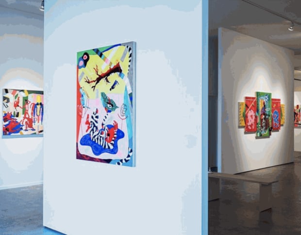 Timothy Siciliano is a fabulous artist and designer. This image is from a recent solo exhibition at Studio E Gallery...