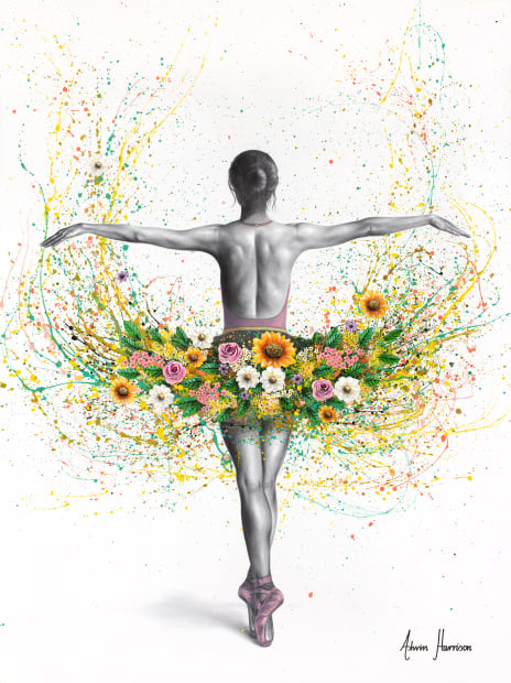 Spring Floral Dancer (Hand Embellished Giclée),, $ 1,800.00