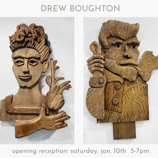 DREW BOUGHTON, NEO ADIRONDACK WOOD PORTRAITS