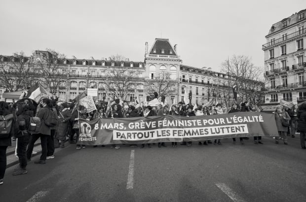 International Women's Day in Paris, France, March 8, 2024