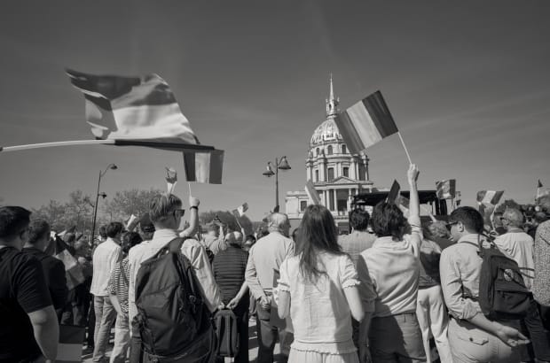 Rally of the National Rally (RN), Place Vauban, Paris, France – April 6, 2025