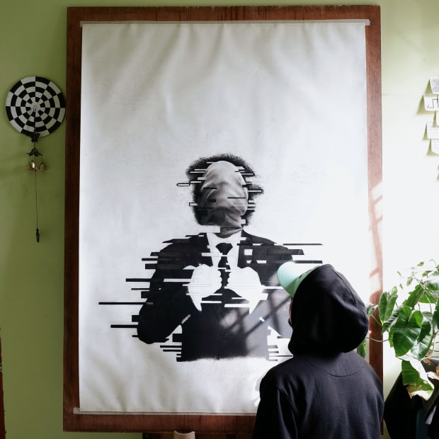 'Within my work, the act of deeming topics such as mental health awareness and vulnerability as taboos is called into...