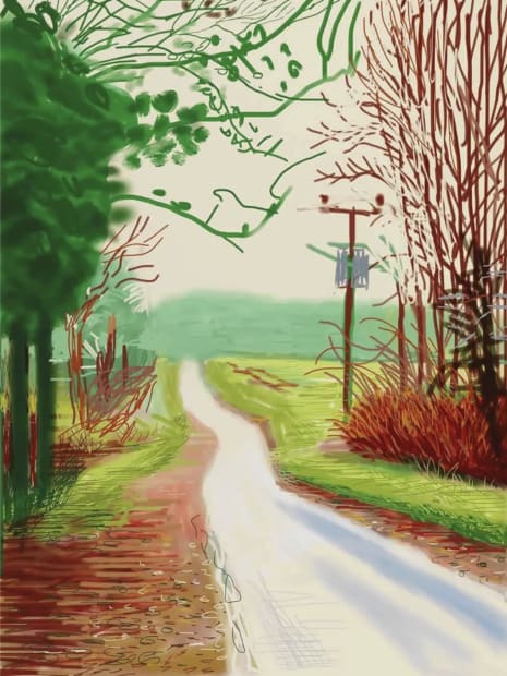 The Arrival of Spring in Woldgate, 23rd February, 2011 by David Hockney