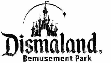 Logo for Dismaland, Bemusement Park, temporary art project by Banksy