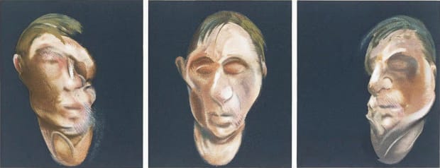Three Studies For Self Portrait, Francis Bacon, 1990
