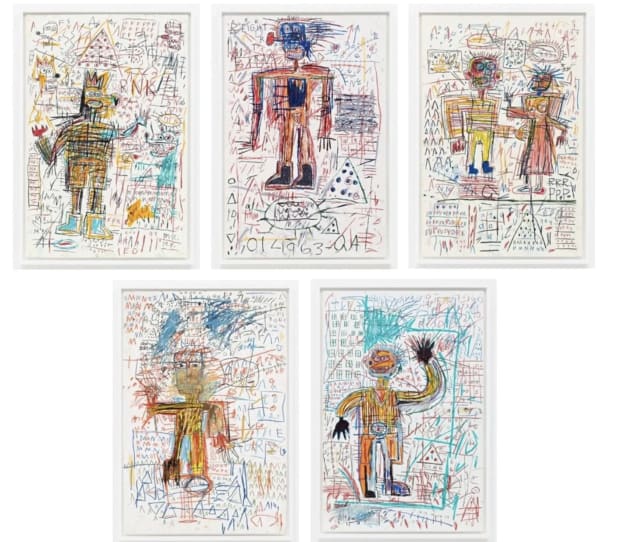 BACK TO: JEAN-MICHEL BASQUIAT The Figure Portfolio is a series of five screenprints released in 2023 by the Estate of...