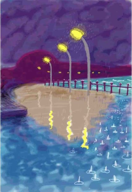 Rainy Night in Bridlington Promenade, 2008