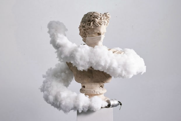 Back to: Banksy Originals CS GAS BUST (2017) is a commanding mixed-media sculpture by Banksy, merging the classical and the...