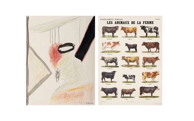 Roger Raveel / Marcel Broodthaers, Rebus op wit