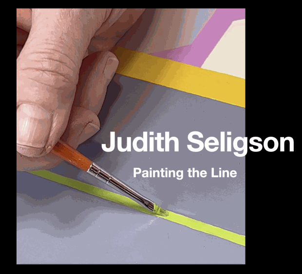 Painting the Line: A video of the artist in her studio, This line is NOT in fact a line at...