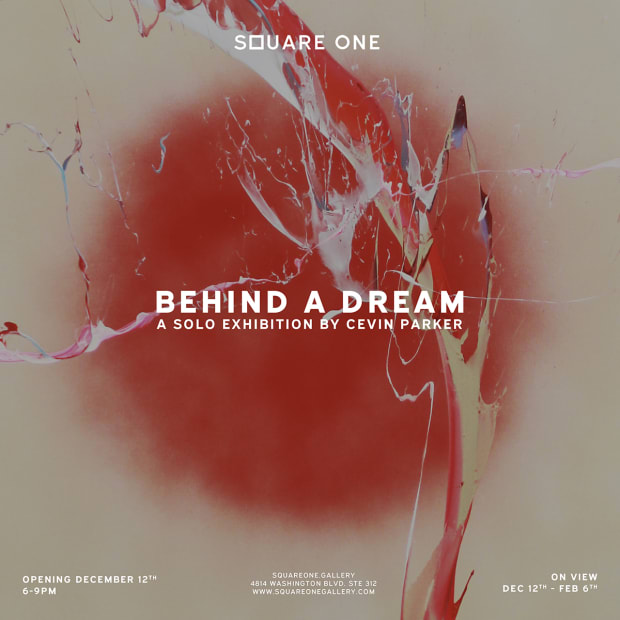 Cevin Parker "Behind A Dream" Exhibition Flyer