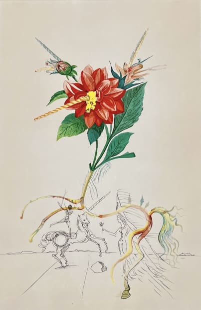Salvador Dal&iacute; Dahlia Unicornis, 1968