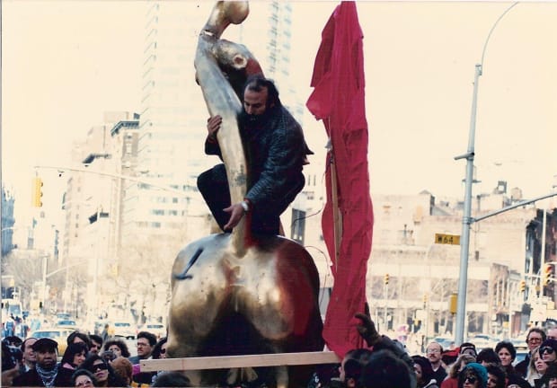 Di Modica’s first strike at Rockefeller Center had worked. And how. His second strike was tactically identical but differently intentioned,...