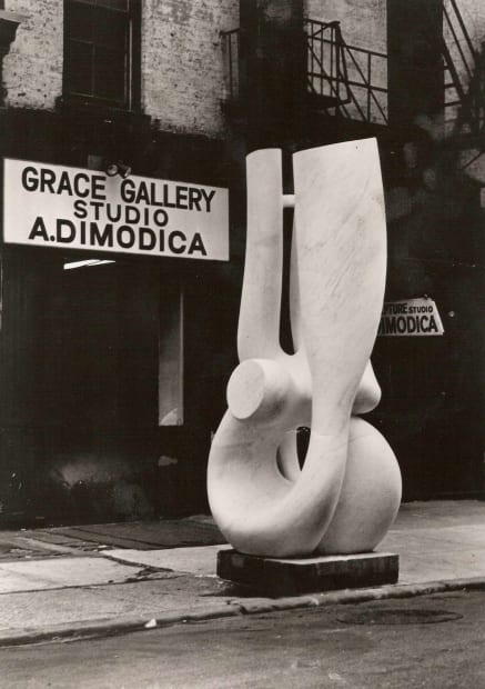 ARTURO DI MODICA Abstract Free Form (1980-81) Carrara Marble 155' x 48' x 48' Unique