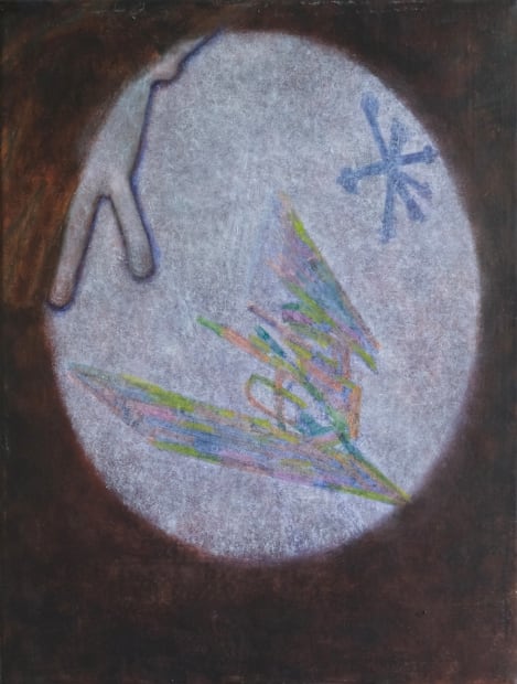 “My works traverse the boundaries between materiality and figurative ambiguity featuring objects that seem to dissolve their weight and function...