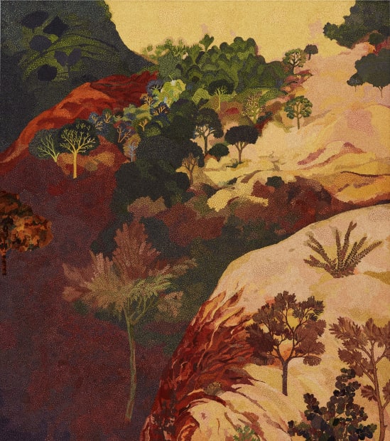 Beyond the Ridge, 1976 by Gulam Mohammed Sheikh