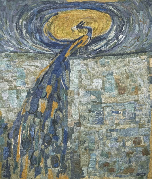 Untitled (Peacock), 1987 by K.K Hebbar