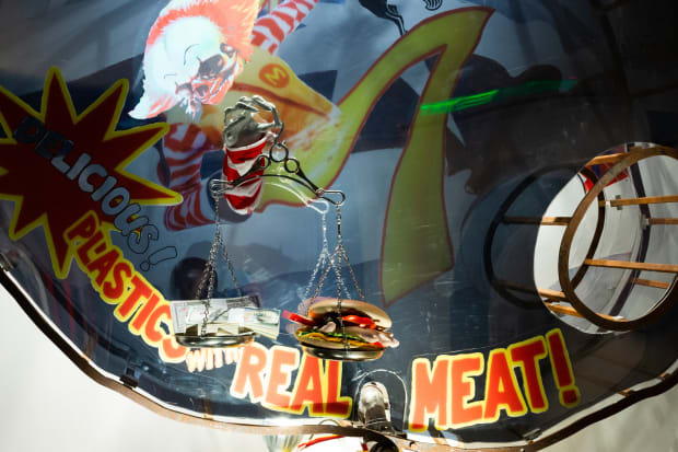 This piece evolved while I was working on it. I wanted to say something about climate change, the threat of...