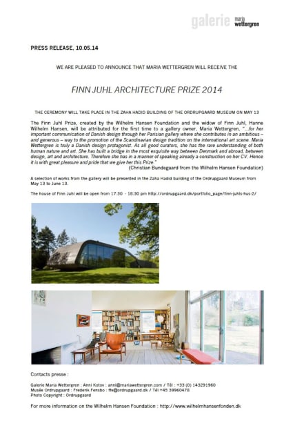 Finn Juhl Architecture Prize