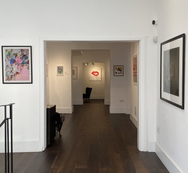 Installation view, All Art Great and Small, Dellasposa Gallery, 2021.