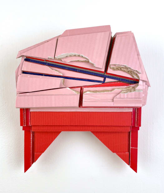 Partition, 2021, Found (unpainted) cardboard, foamcore