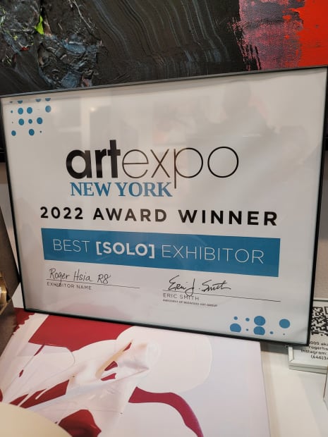 In 2022, Hsia debuted his first solo presentation at ArtExpo New York, where he was awarded Best in Show.