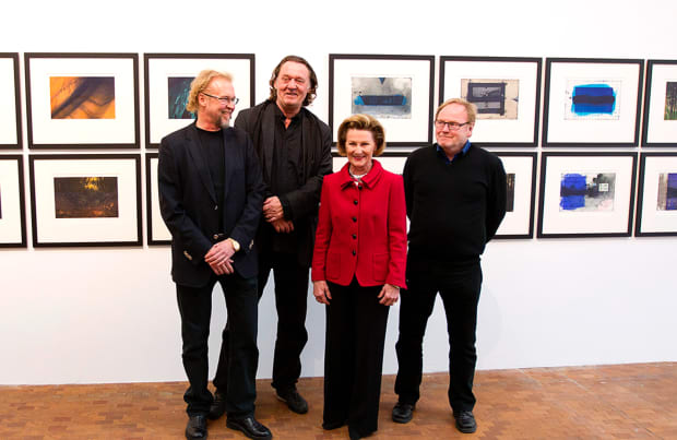 The Founders: Ole Larsen, Kjell Nupen, HM Queen Sonja, and &Oslash;rnulf Opdahl
