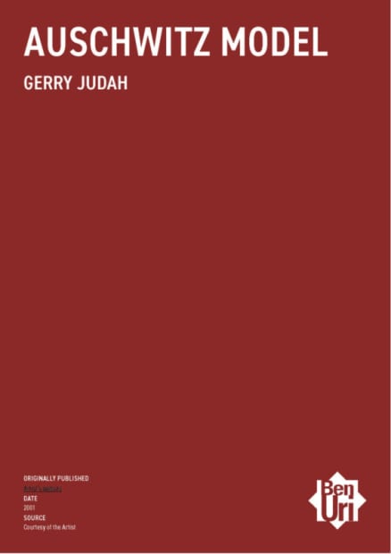 Auschwitz Model by Gerry Judah