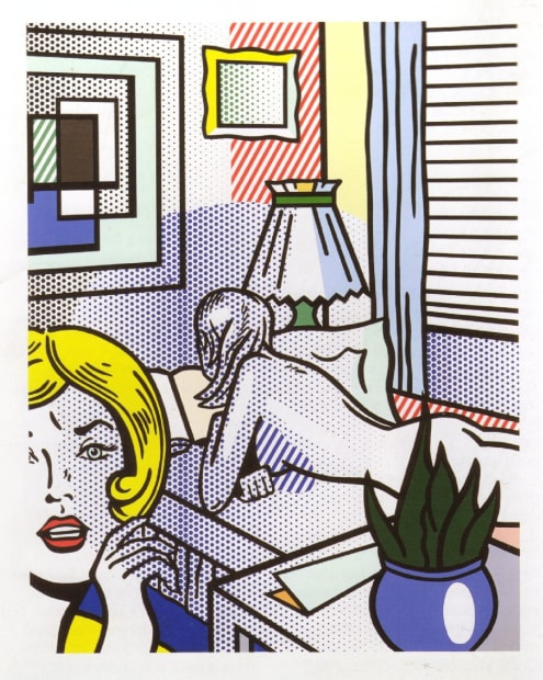 Roy Lichtenstein 1923-1997 Roommates 1994, Numbered, signed (rf Lichtenstein), and dated (’94) in pencil, lower right. Blind stamp, lower right: (Tyler Graphics Ltd. chop). Workshop number on verso in pencil, lower left: (RL93 – 3100) at Coskun Fine Art,