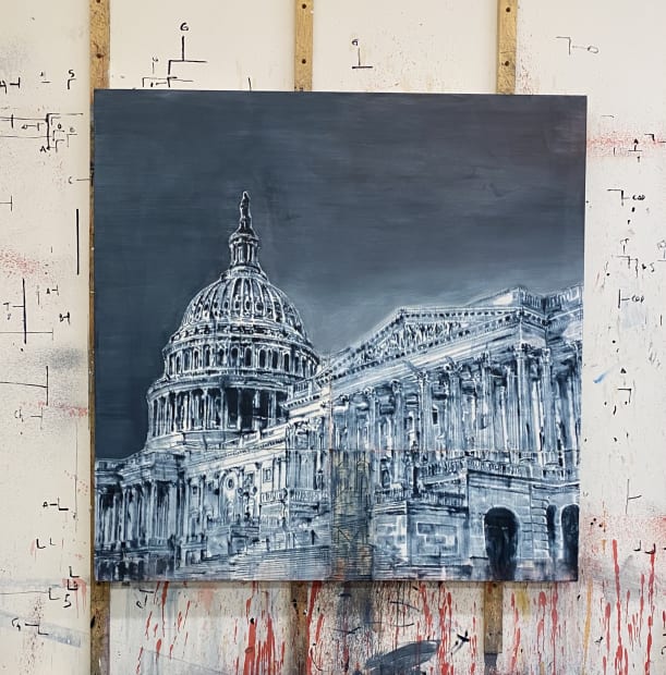 The final subject explored in Jorge Tacla's viewing room Injury Report is symbolic architecture, or buildings that have come to...