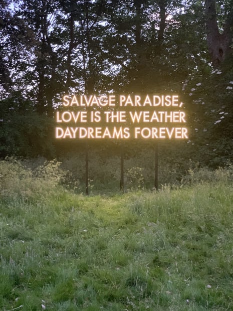 There is a profoundly strong moment in the works of Robert Montgomery. The artist stages large parts of his work...